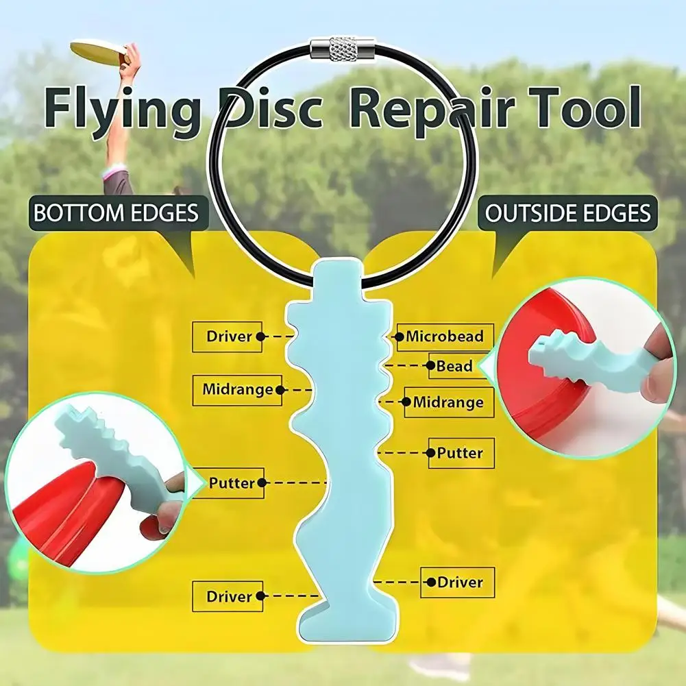 أداة إصلاح لقرص الجولف أدوات صيانة القرص الطائر المنافسات الخارجية بقع الخدش إصلاح الأخدود الأنظف الملحقات #4