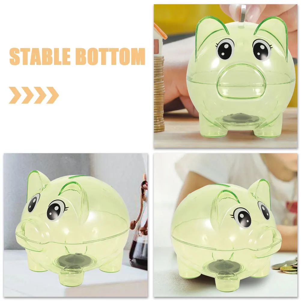 Sparschwein Für Kinder Klar Kunststoff Geld Topf Schwein-Förmigen Münze Box Transparent Spardose Kinder Geburtstag Geschenk Haushalt