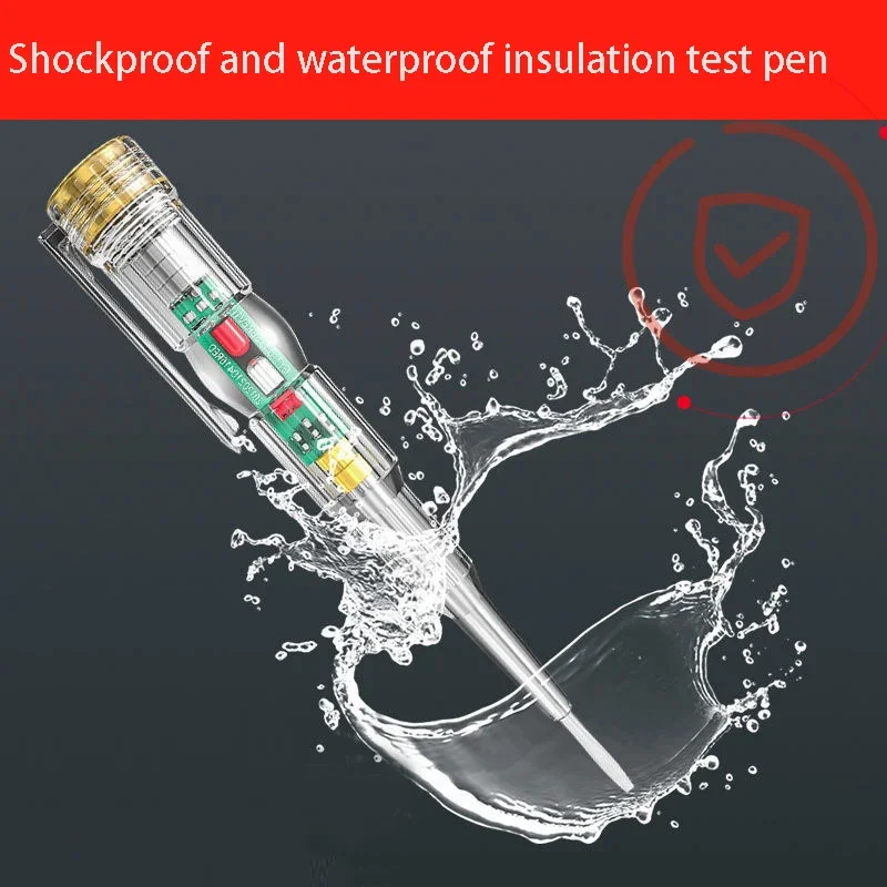LED Test Pen Voltage Tester Pen Electrician Specific Induction Breaking Wire Measuring Tool High Bright Electrical Screwdriver