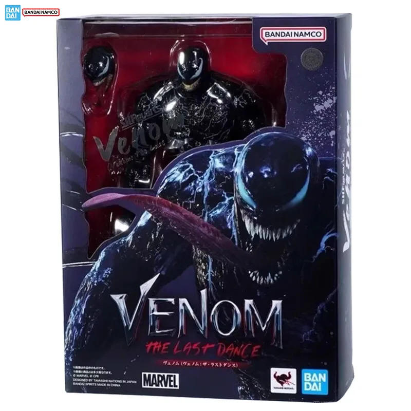 Bandai S.H.Figuarts Venom：The Last Dance Model Kit Genuine SHF Venom Anime Action Figure Collection Model Toys Christmas Gifts
