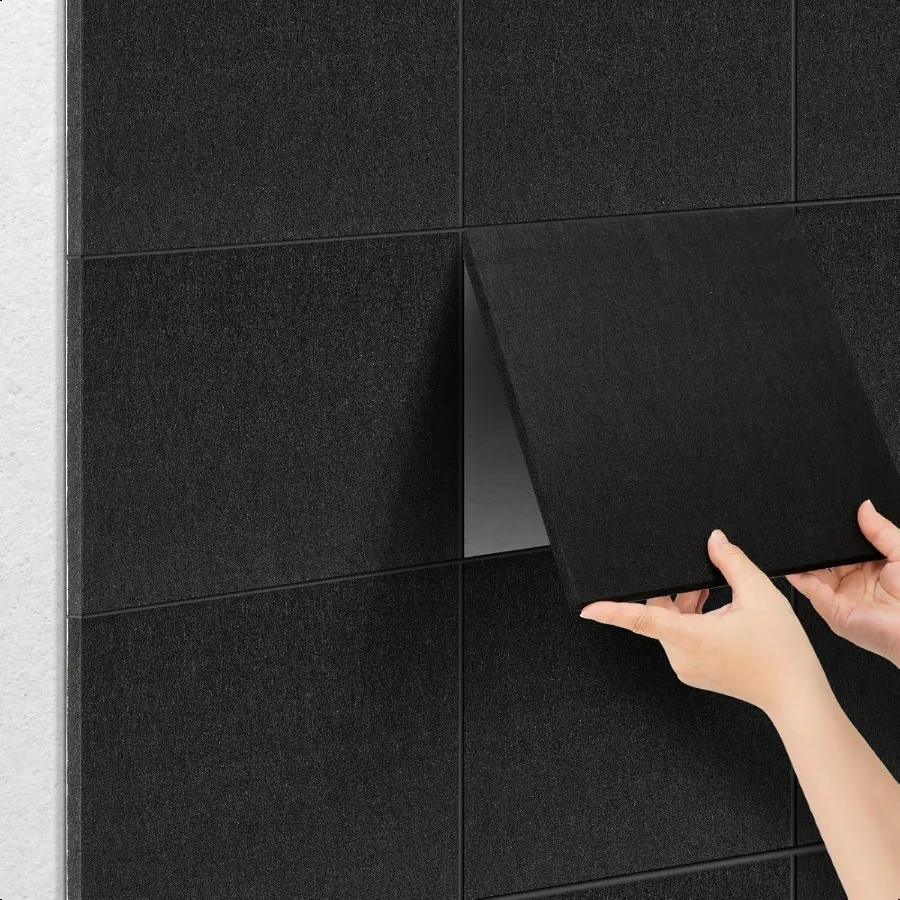 ورأى لوحة الفلين البلاط 6 حزم 12 "x 12" 1 2 "سميكة لوحة الإعلانات الفلين لوحات صوتية ذاتية اللصق ألواح الفلين عازلة للصوت ل #1