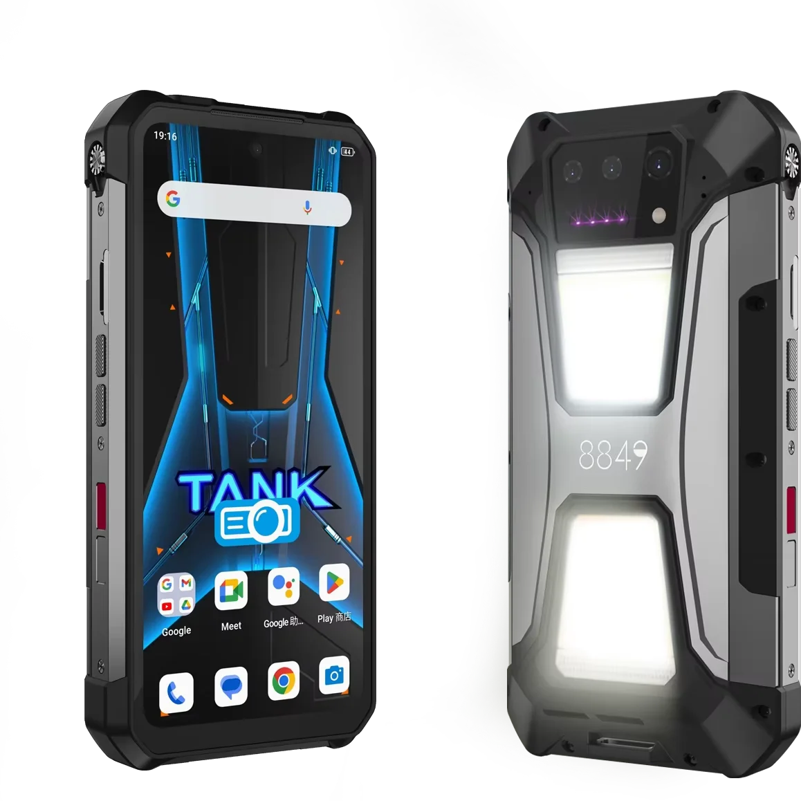 8849 Unihertz Tank 2 pro Rugged Smartphone 23800mAh Camping Light 8GB 256GB Android 14  Phone Laser Projector MObile Phone