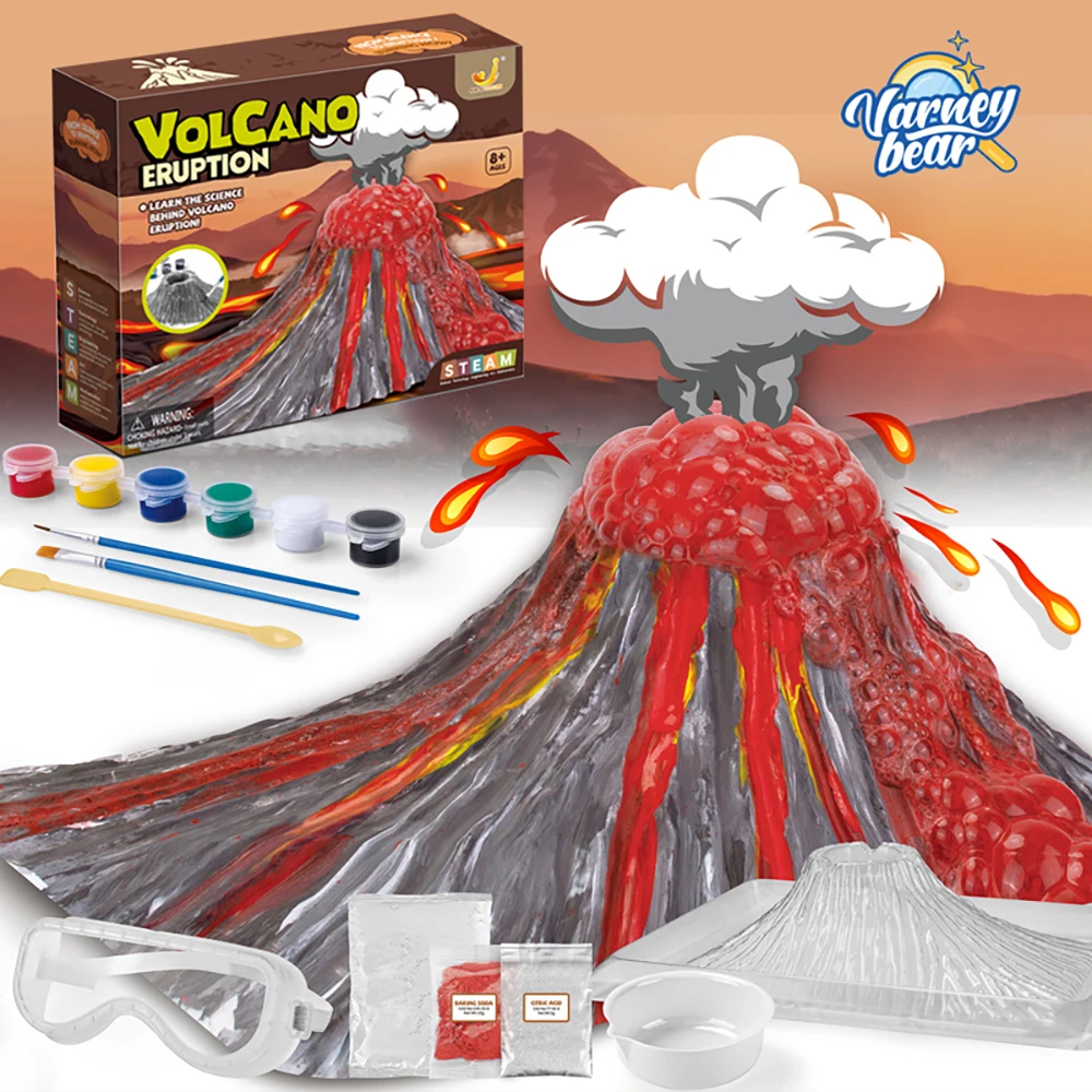 DIY Science Experiment Set, Volcano Eruption Children's Toy, Technology Production Science and Education Birthday Christmas gift