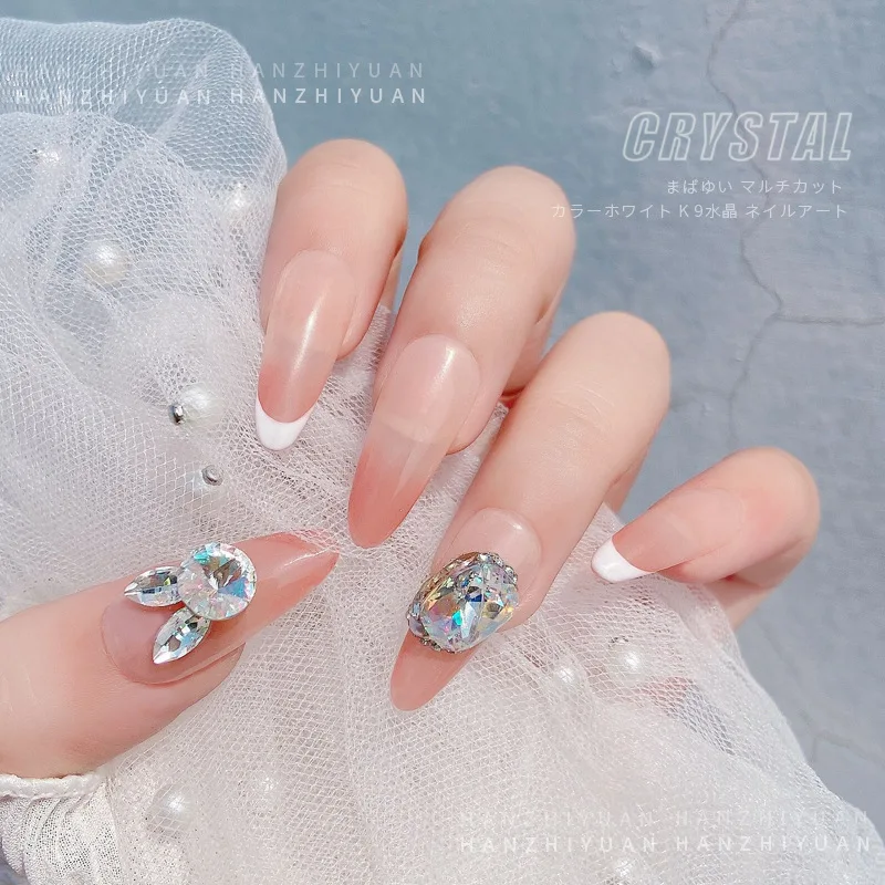 5pcs 네일 라인 석 매력 크리스탈 다이아몬드 컬러 화이트 특수 모양의 네일 쥬얼리 다목적 네일 아트 액세서리