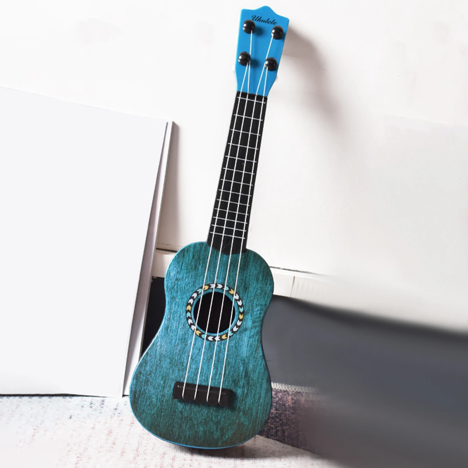 4 Strings Soprano Ukulele Guitar Strumming Training Early Education 21inch Music Toy Gift for Beginner Guitar Musical Instrument