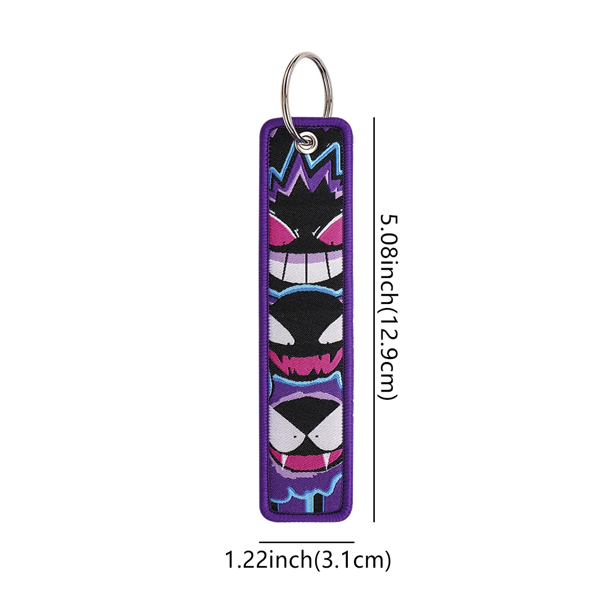 1 Pcs Anime Game Cute Key Chain for Motorcycles Key Fobs Holder Men Women Key Tags Key Ring Fashion Jewelry Accessories Gifts image 2