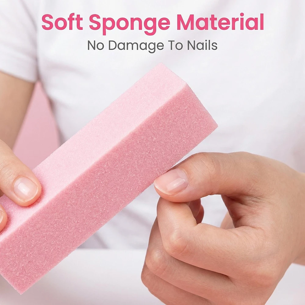 3/5/10pcs Sponge Nail Buffer S - Nail File Titanium 评论和价格