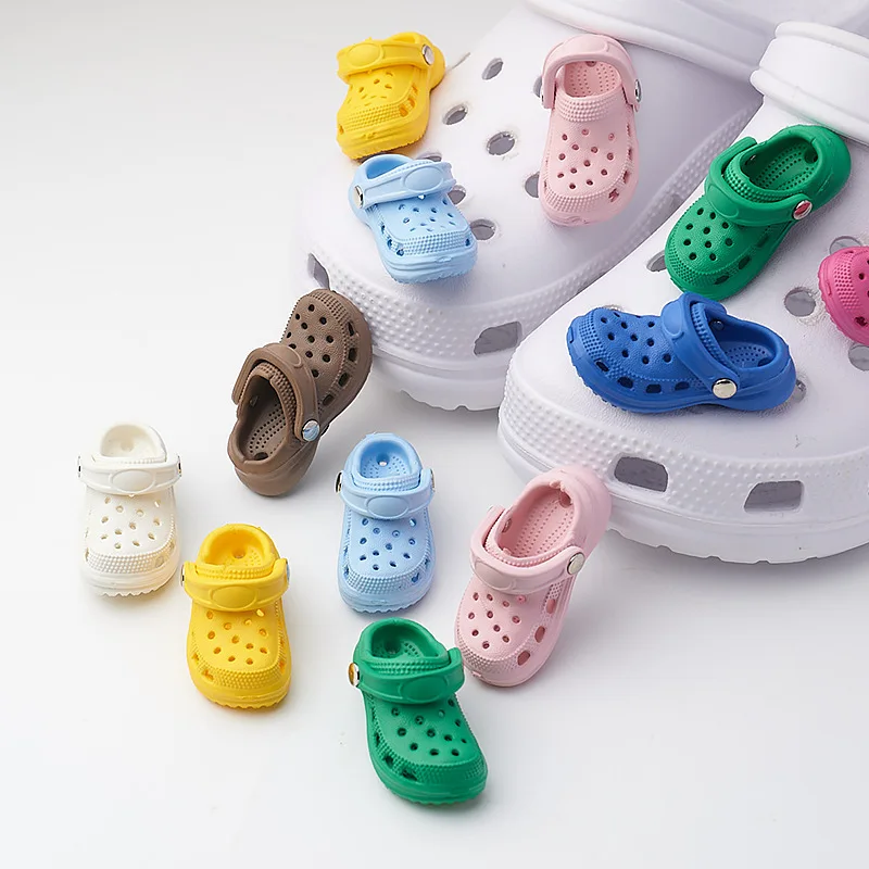 PVC Shoe Charms for Clog Sandals Slides Cute Clog Design Shoe Buckles DIY Funny Shoe Accessories Party Gifts for Women Men image 3