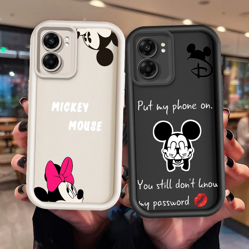 

Disney Mickey Mouse Cartoon Cute For OPPO A98 A78 A94 A76 A74 A58 A55 4G 5G A9 A53 2020 A36 Eye Ladder Cover Capa Fundas