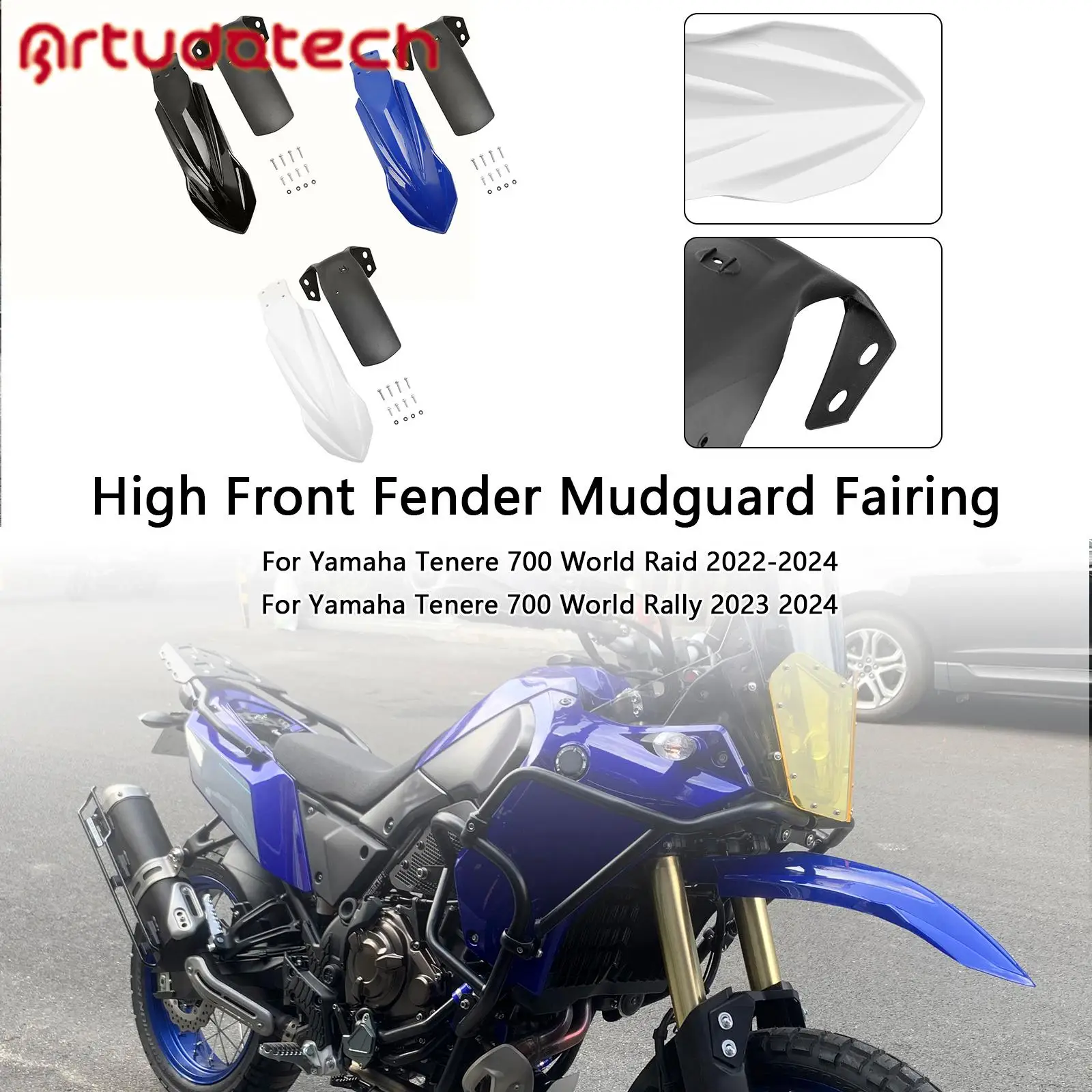

High Front Fender Mudguard Fairing for Yamaha Tenere 700 2019 2020 2021 2022 2023 2024