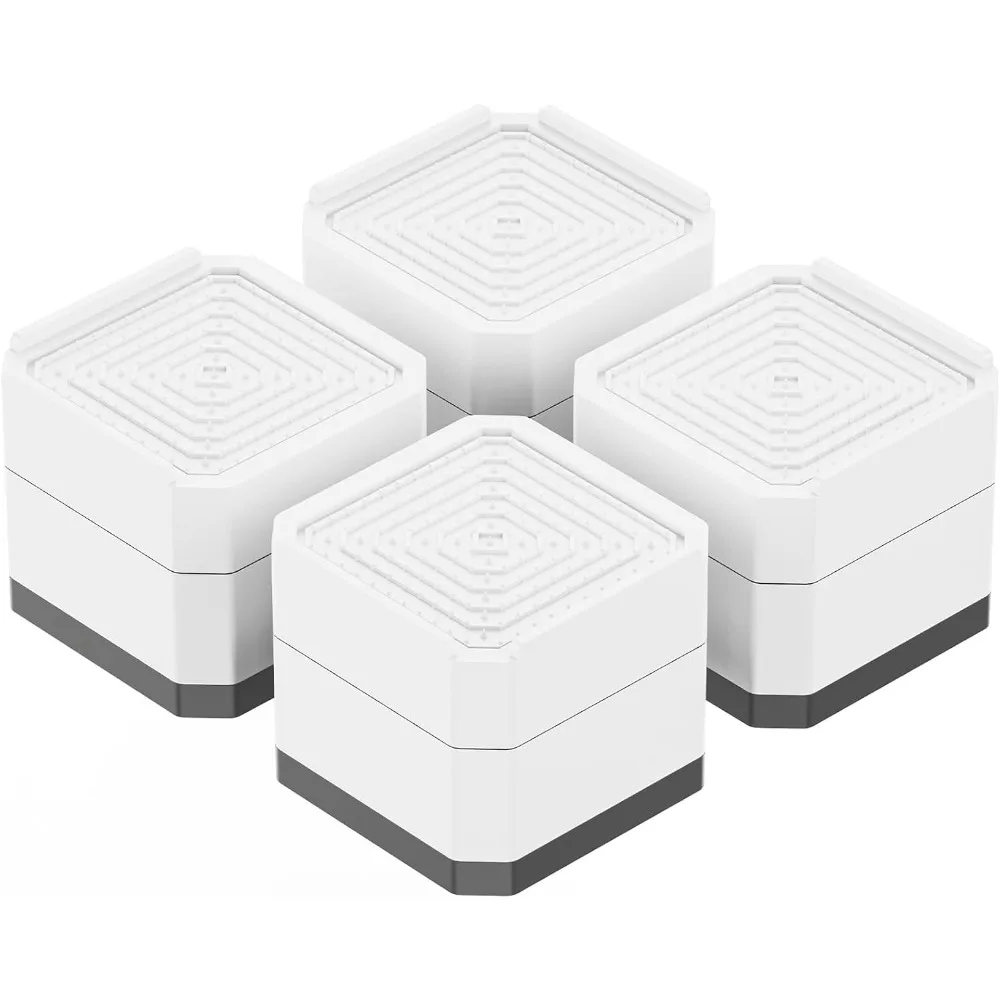 

Подставки для кровати Мебельные стойки, высота от 1,5 до 4 дюймов, 4 шт. квадратных штабелируемых подъемников для мебели, опоры до 660 фунтов