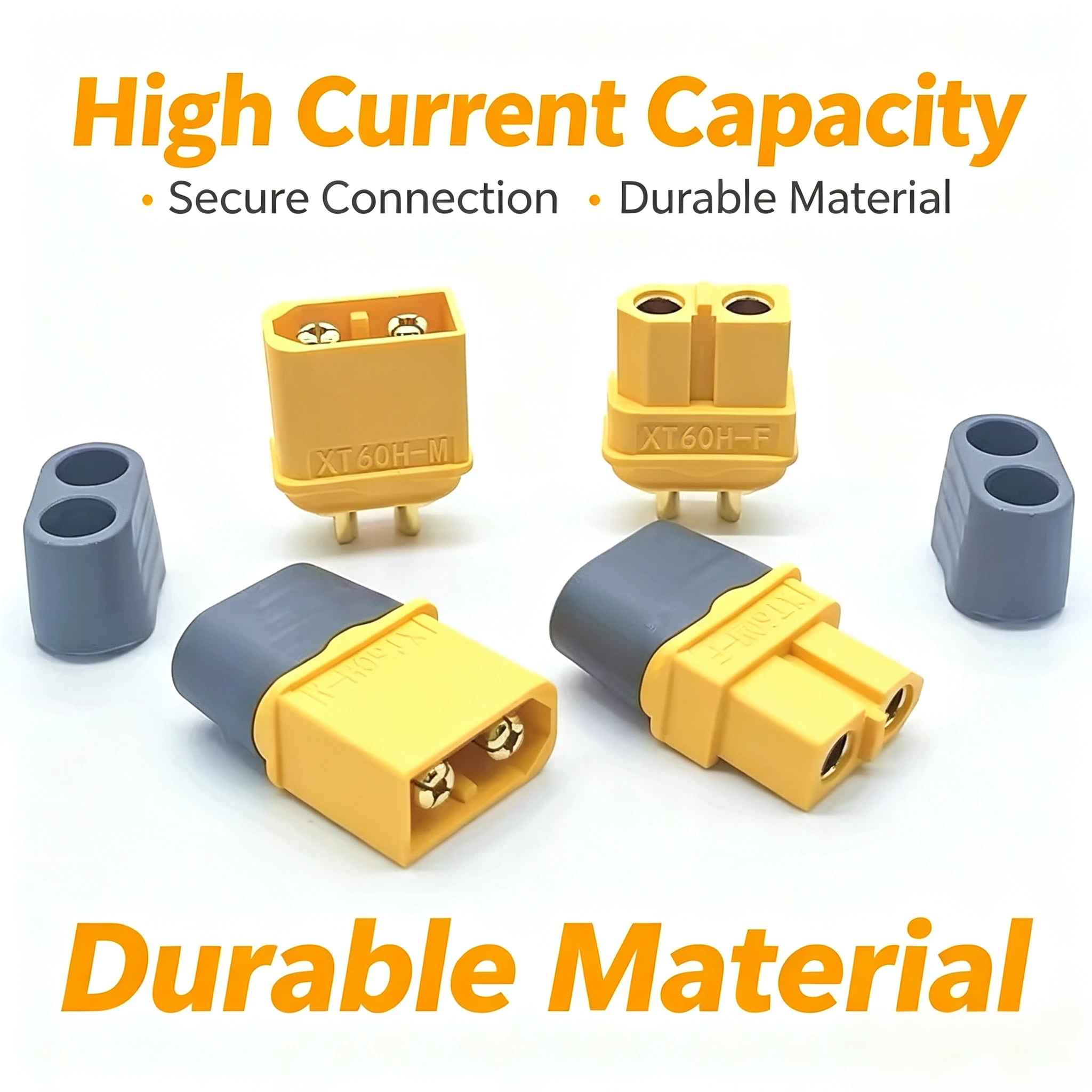 XT60 Bullet Connector Male Female Power Plug Adapter RC Accessory For Multirotor Drone Battery Motor Replacement Repair Parts