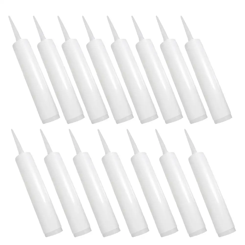 

15pcs Empty Caulk Tubes Durable Reusable Sealant Glass Fillable Plastic Storage Repair Epoxy Grouting Tile Mixing Colors