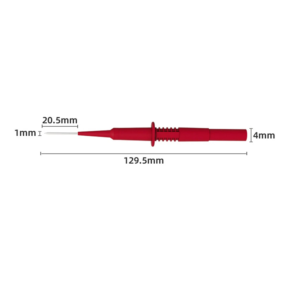 Insulation Piercing Needle Test Probes 2PCS for 4mm Banana Multimeter Applications with 600V 10A Electrical Performance