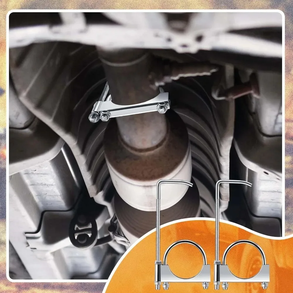 مشبك أنابيب العادم مع هوك العالمي مشبك أنابيب العادم الخلفي الخمار هوك مع هوك دائم 3 بوصة سيارة شاحنة أنابيب العادم