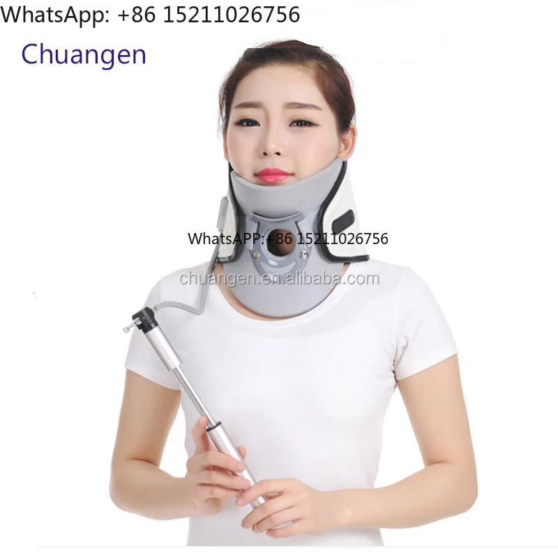 

High Grade Inflatable Comfortable Pain Relief Neck Traction Collar PU Material Free Size ISO13485 Certified