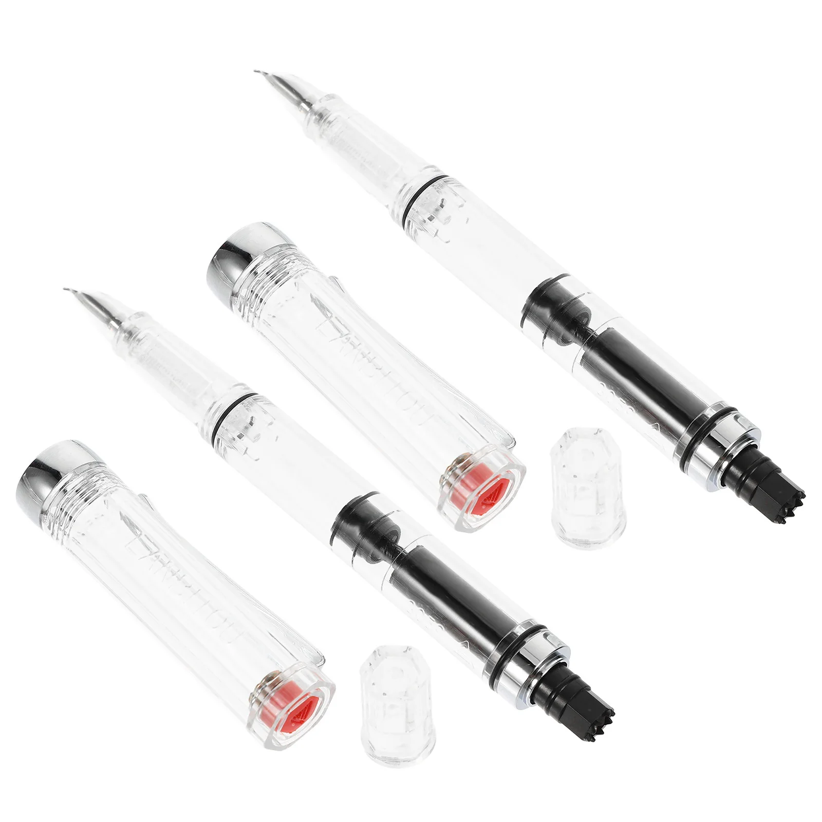 

2Pcs Fountain Pen for Calligraphy Ink Absorber Portable Smooth Writing Office School Gift Pens Brush Fountain Pen