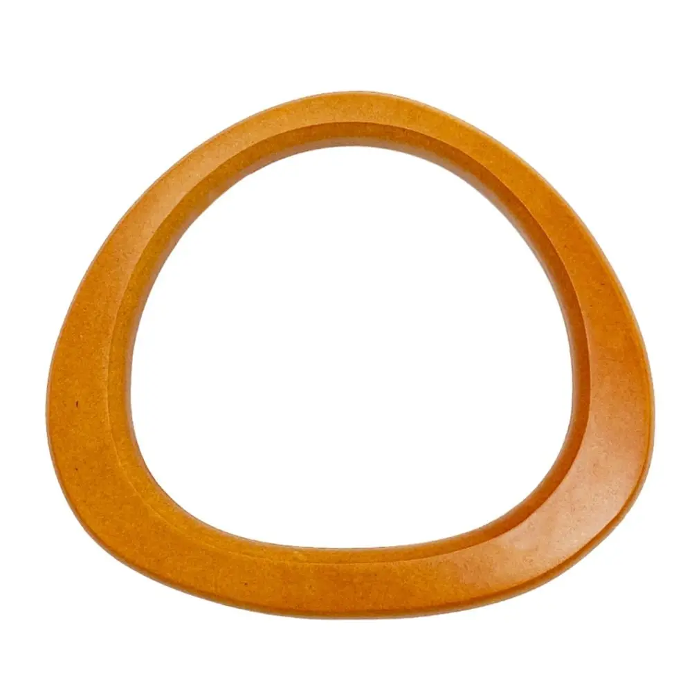 D-shaped Wooden Bag Handle Ring Handbag Handles Replacement DIY Purse Luggage Handcrafted Accessories