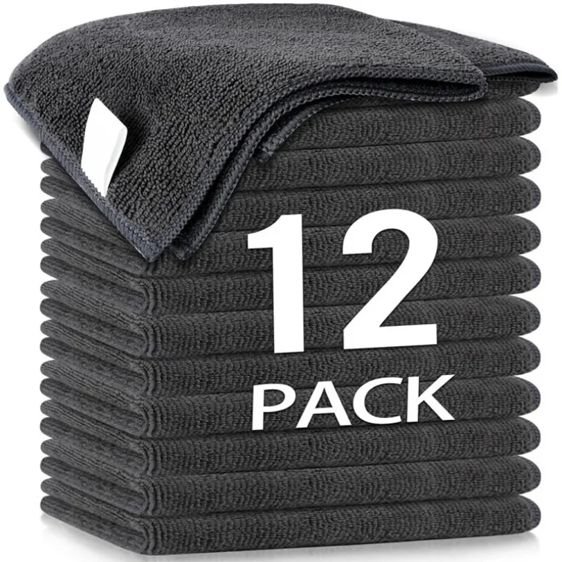 

Thicken Microfiber Cleaning Cloths Lint Free Microfiber Cleaning Towel Cloths Reusable Cleaning Towels Absorbent for Car Window