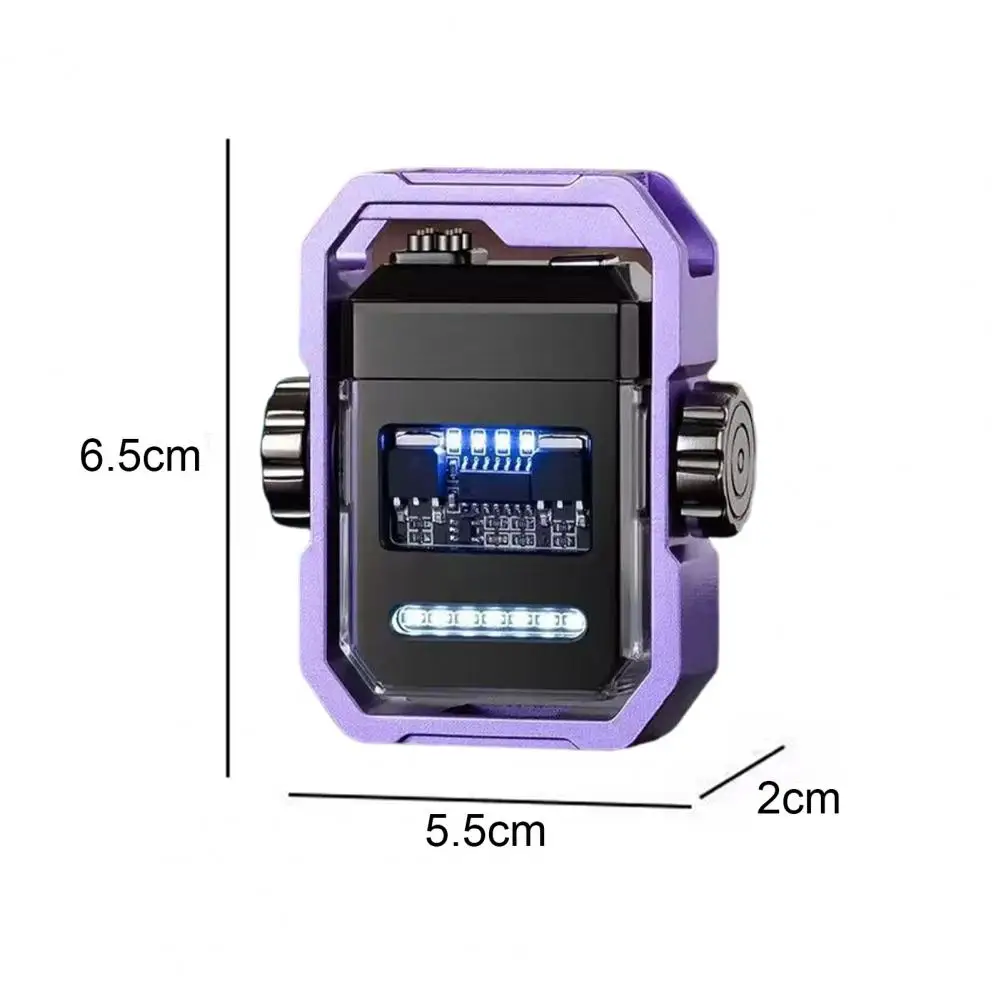 Fidget Spinner Igniter Electric Arc Lighter Metal Lighter LED Light Pulse Flameless Igniter USB Charging Creative Gift