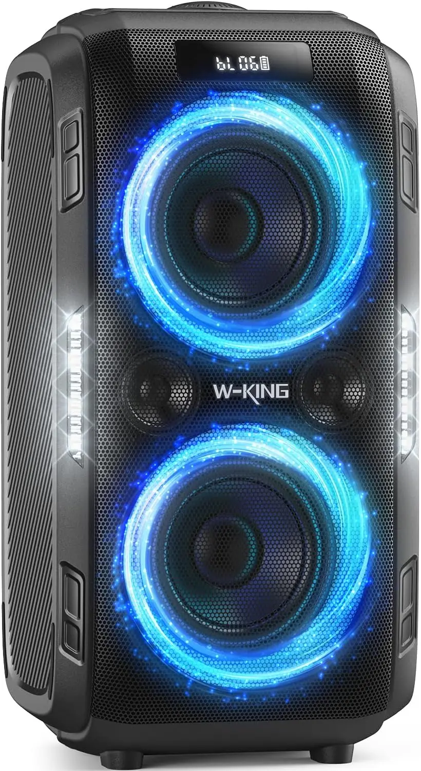 

270W Peak Party Bluetooth Speaker with 125dB Sound, 12 Bass Modes, IPX5 Waterproof, Removable Battery for Outdoor Events