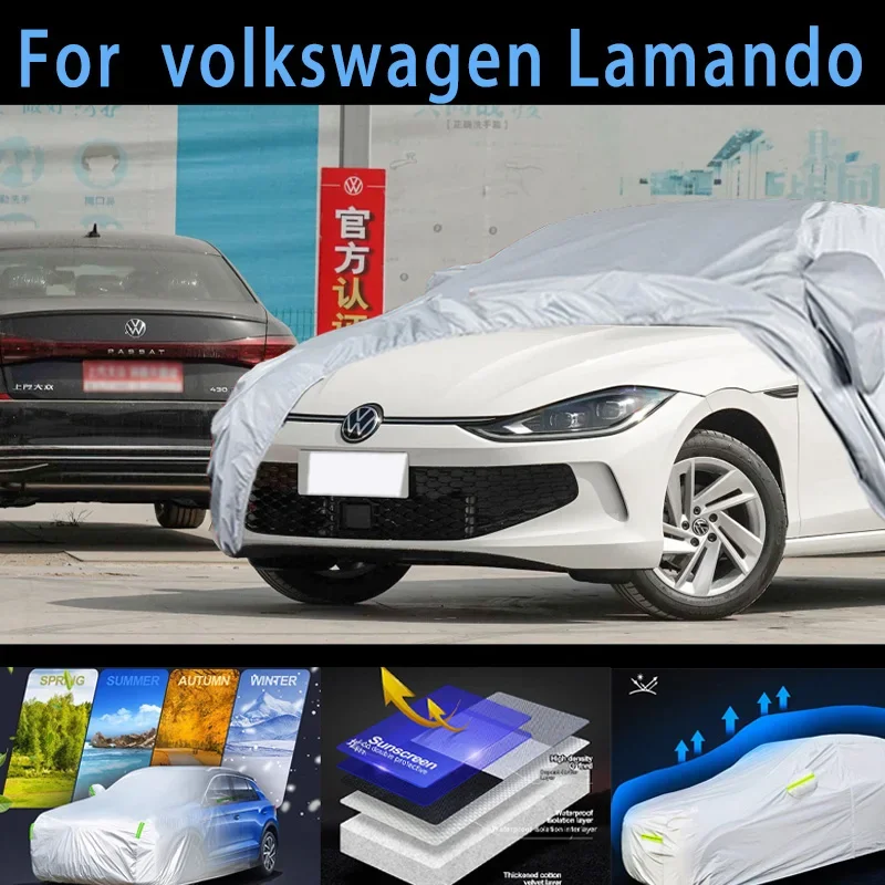 For Lamando Car protective cover,sun protection,rain protection, UV protection,dust prevention auto paint protective