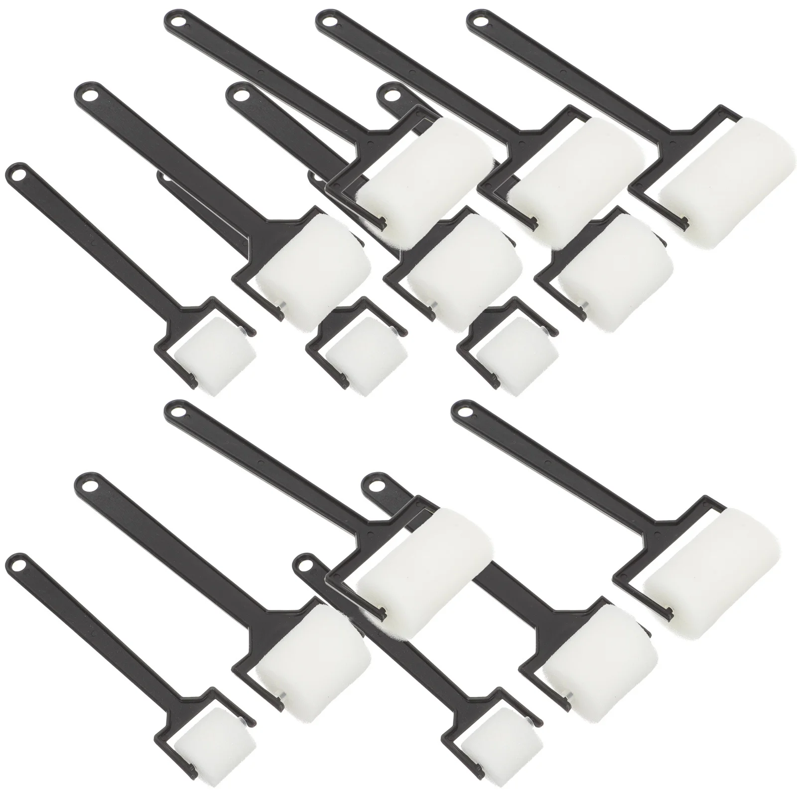 مجموعة فرش رسم إسفنجية مكونة من 15 قطعة، مادة آمنة ناعمة، أسطوانة فنية لمرحلة ما قبل المدرسة، أدوات رسم يدوية يدوية الصنع #4