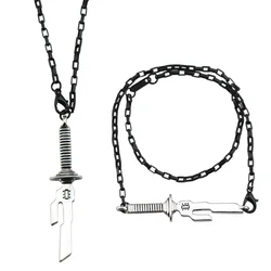 Anime Fushiguro Toji Sword Necklace Spear of Tianri Knife Pendant Cosplay Necklaces For Unisex Choker Jewelry