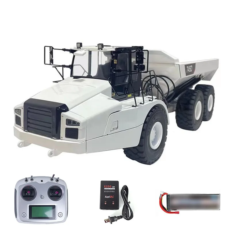 

DIM K745 745D RC гидравлический 1/14 металлический шарнирный грузовик 6*6 инженерный самосвал модель самосвал игрушечный насос ESC цилиндр с клапаном машина