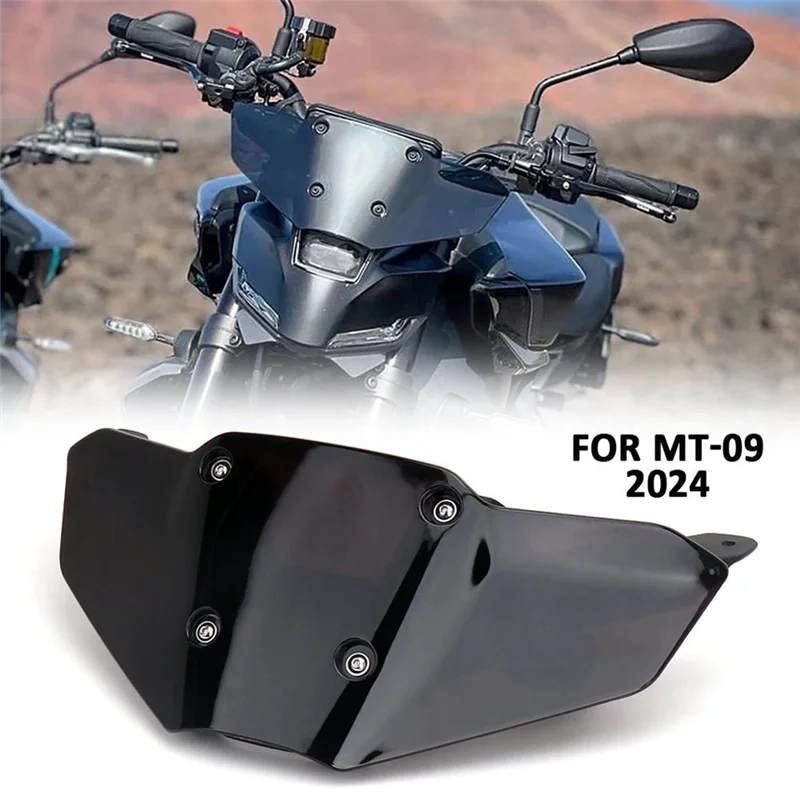 

P-Premium-Motorcycle Accessories Windscreens Wind Deflectors Windshield With Bracket For MT 09 MT-09 Mt09 MT09 2024