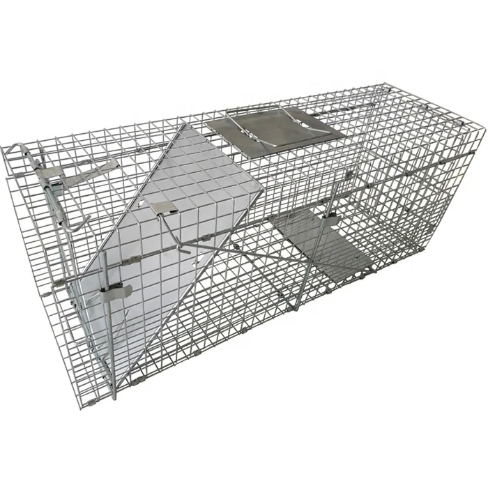 Folding Large Live Animal Trap Cage For Raccoon Rabbit Rats Mouse