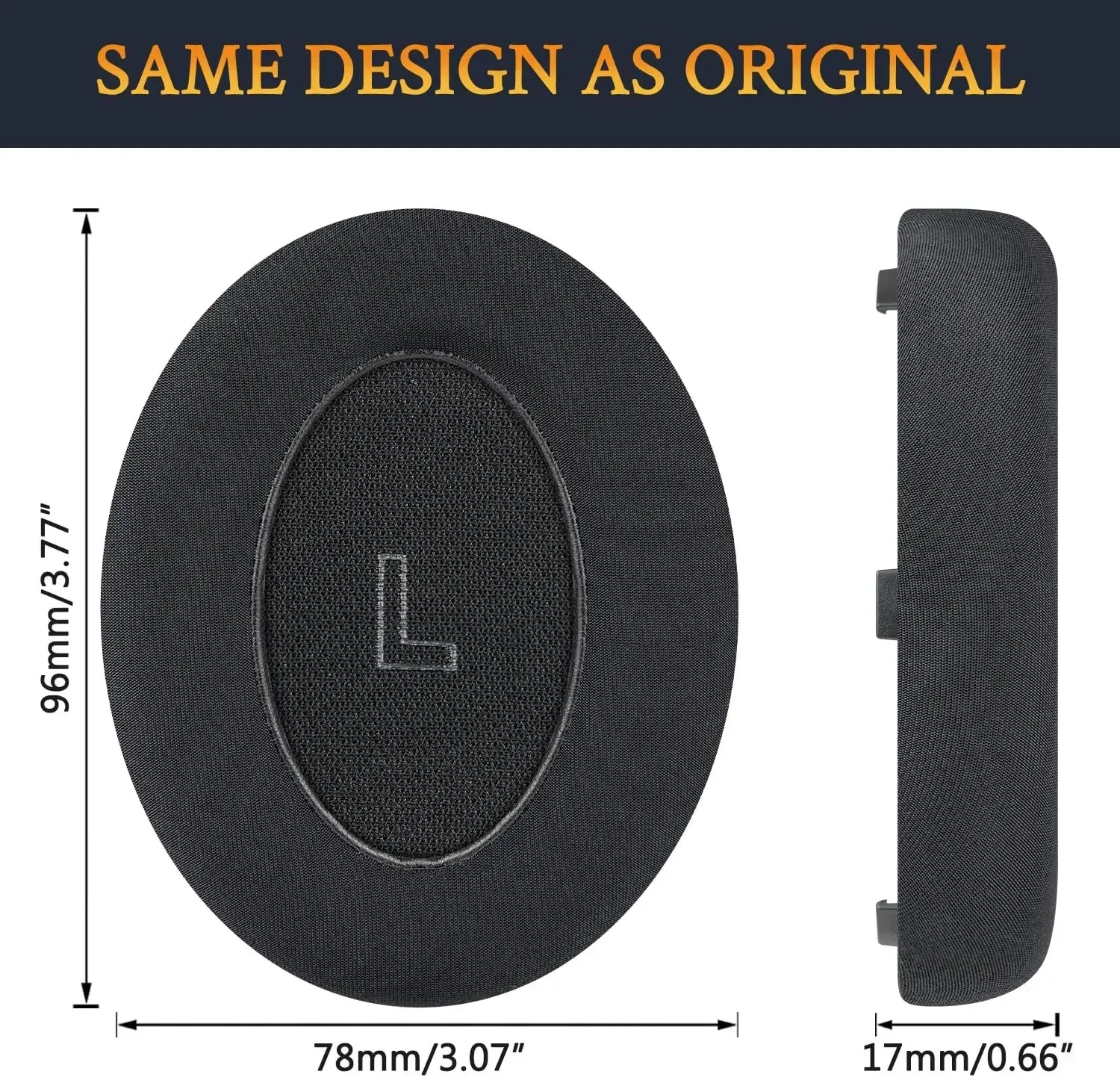 

Replacement Earpads Cushion For Bose QuietComfort(QC) Ultra Wireless Headphones High Protein ,