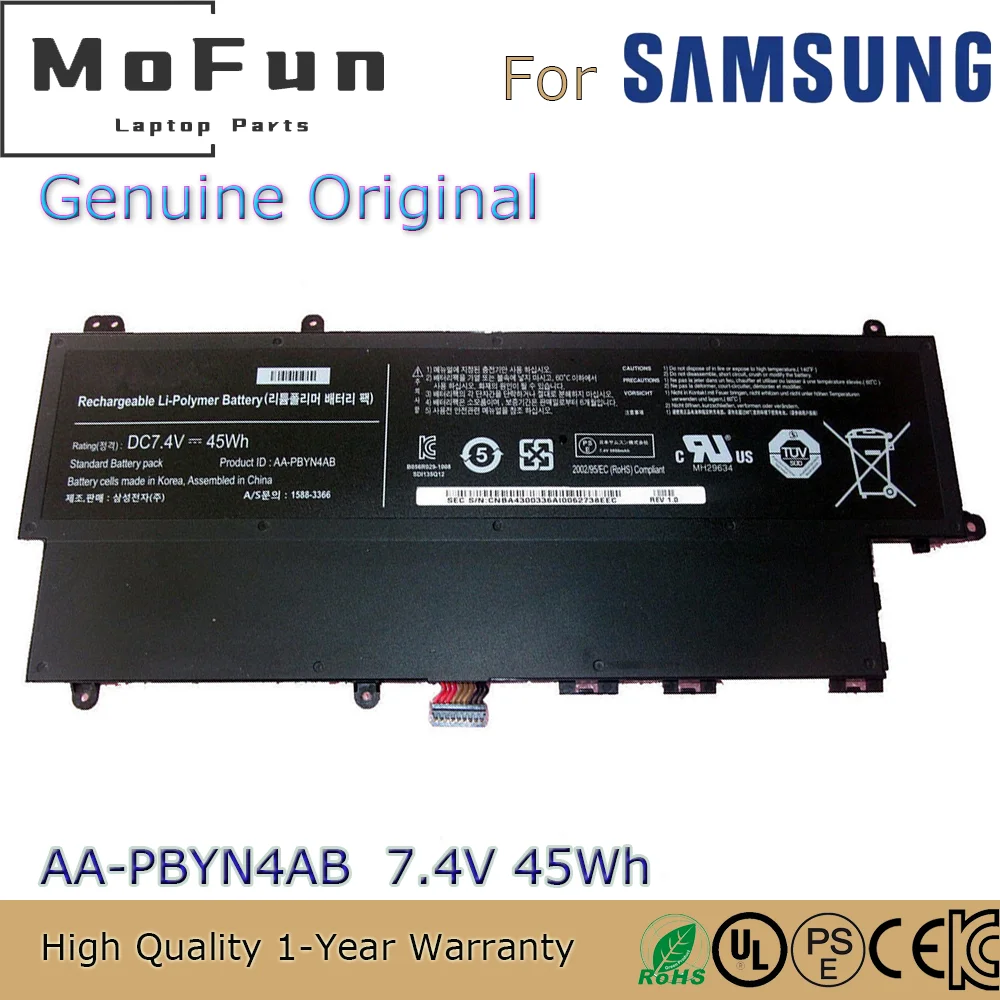 Brand New Original AA-PBYN4AB 7.4V 45Wh Laptop Battery for Samsung UltraBook NP530U3C NP530U3B Series