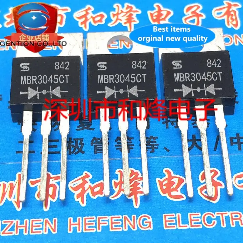 

10pcs 100% orginal new MBR3045CT 30A 45V TO-220 New Schottky Diodes