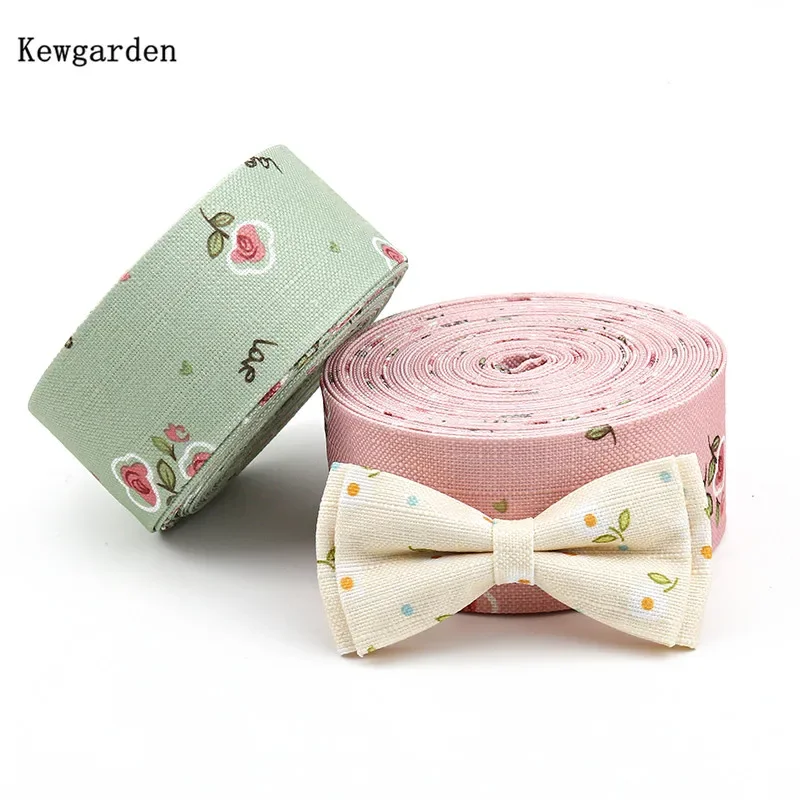 Kewgarden 50mm 25mm 10mm 1-2 Inch  Flower Layering Cloth Ribbons for DIY Hair Bow Accessories Sewing Handmade Tape 11 Yards