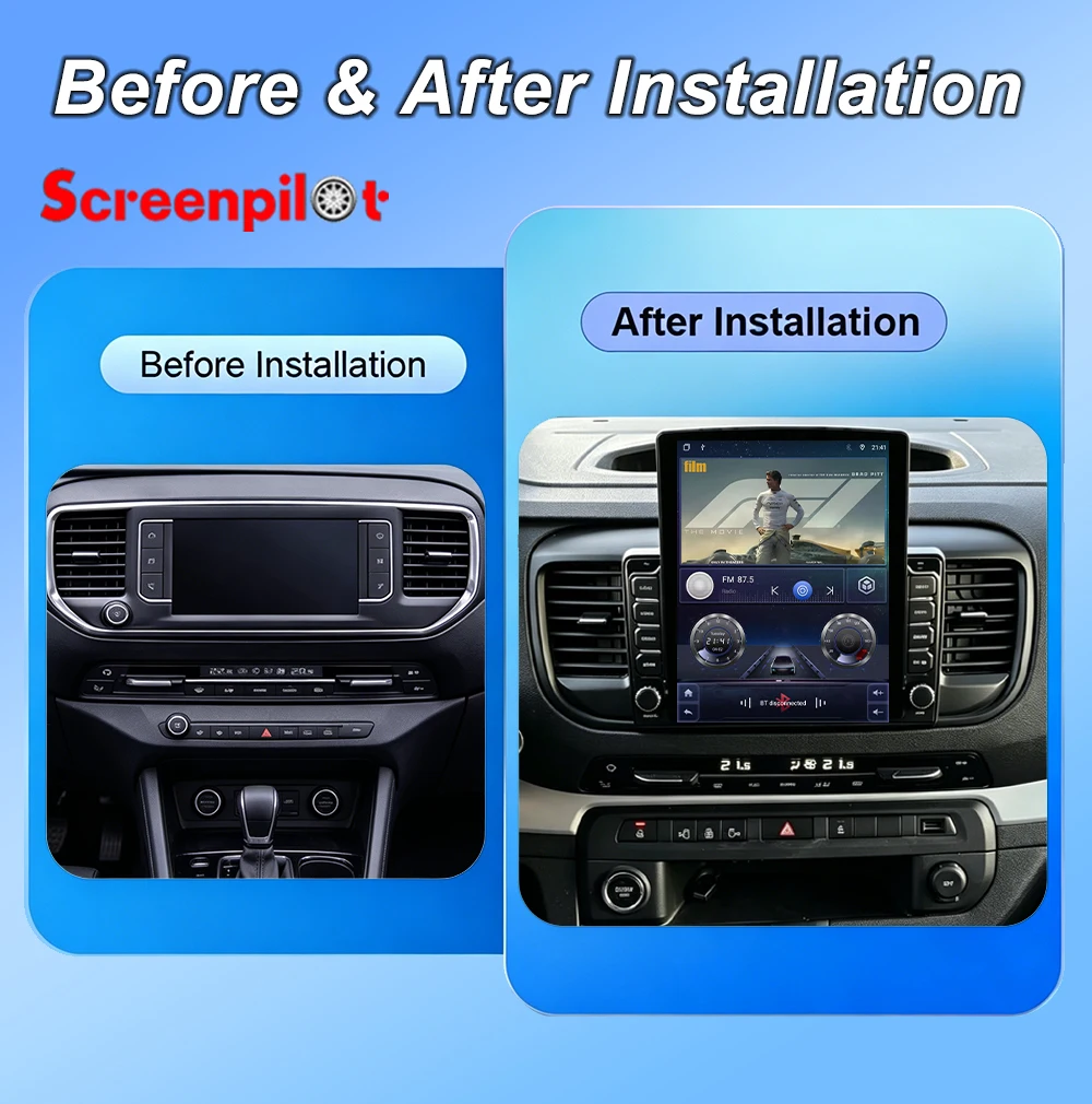 9.7 Inch Android 16 For Peugeot Expert 3 For Toyota Proace 2016-2021 Car Radio Stereo Head Unit Multimedia Video Player 8 Core