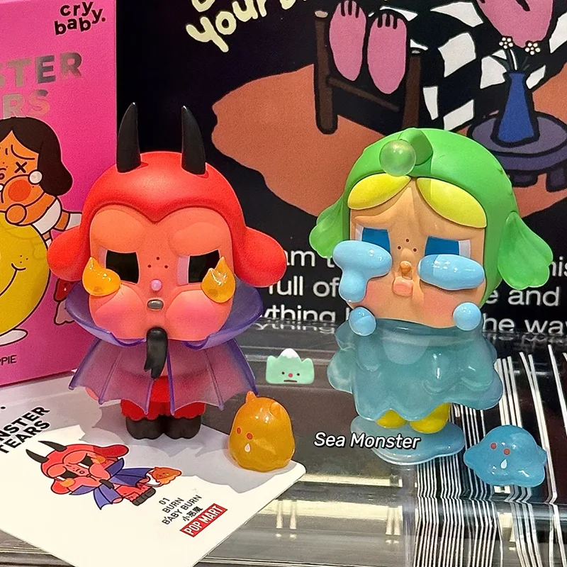 Genuine Crybaby Monster Tears Series Blind Box Toys Kawaii Action Figures Mystery Box Collect Cute Model Doll Birthday Toy Gift