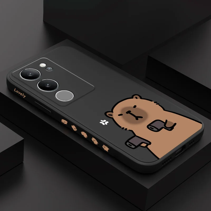 

Clever Capybara Phone Case For VIVO V50 V40 V30 V29 V29E V27 V27E V25 V25E V23 V23E V21 V20 Y20 Y12 Y21 Y22 Y50 Y35 Y76 Pro 4G 5