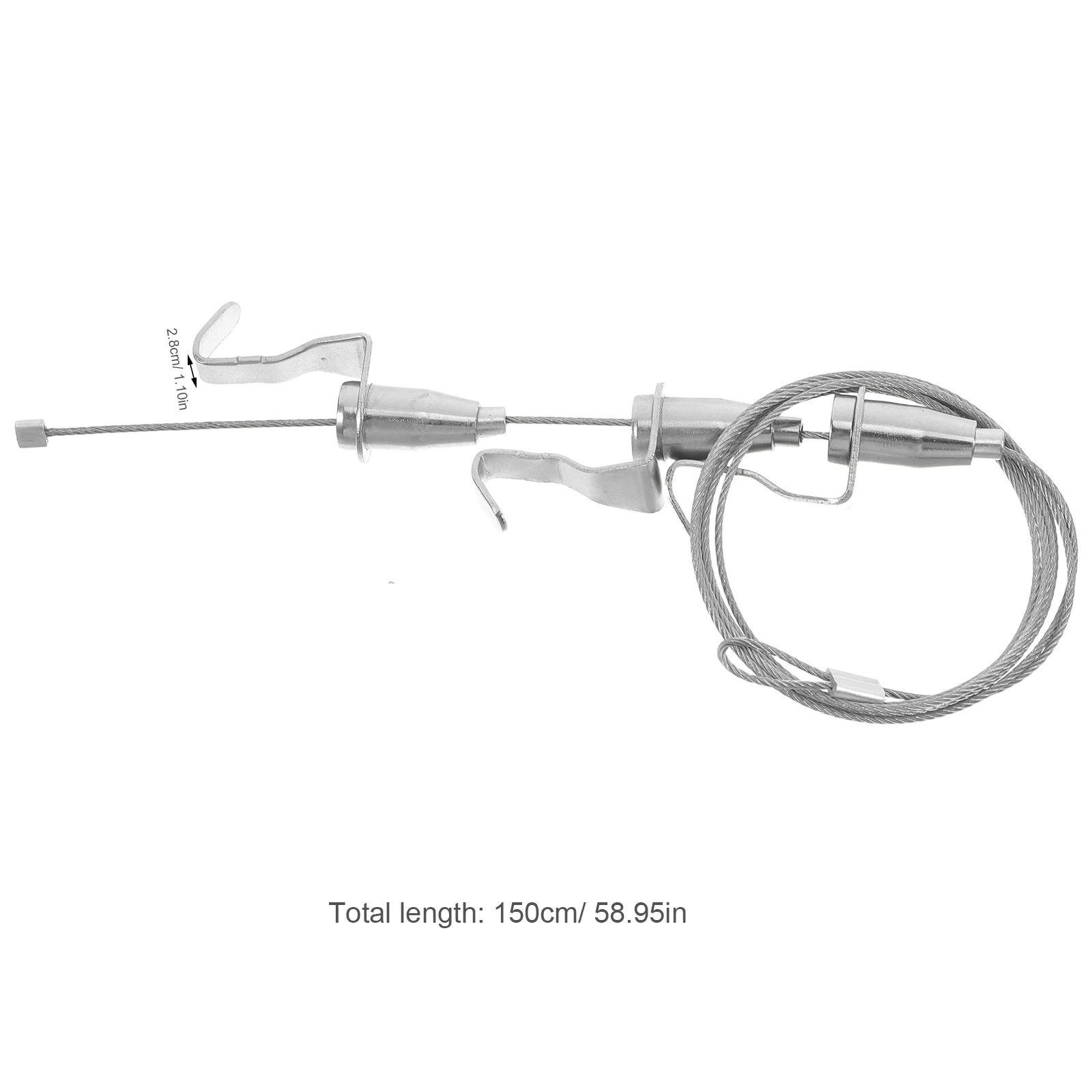 4Pcs Picture Hanging Hardware Reusable Hook Set Portable Lightweight System for Frame Mounting in Galleries Homes and Shows