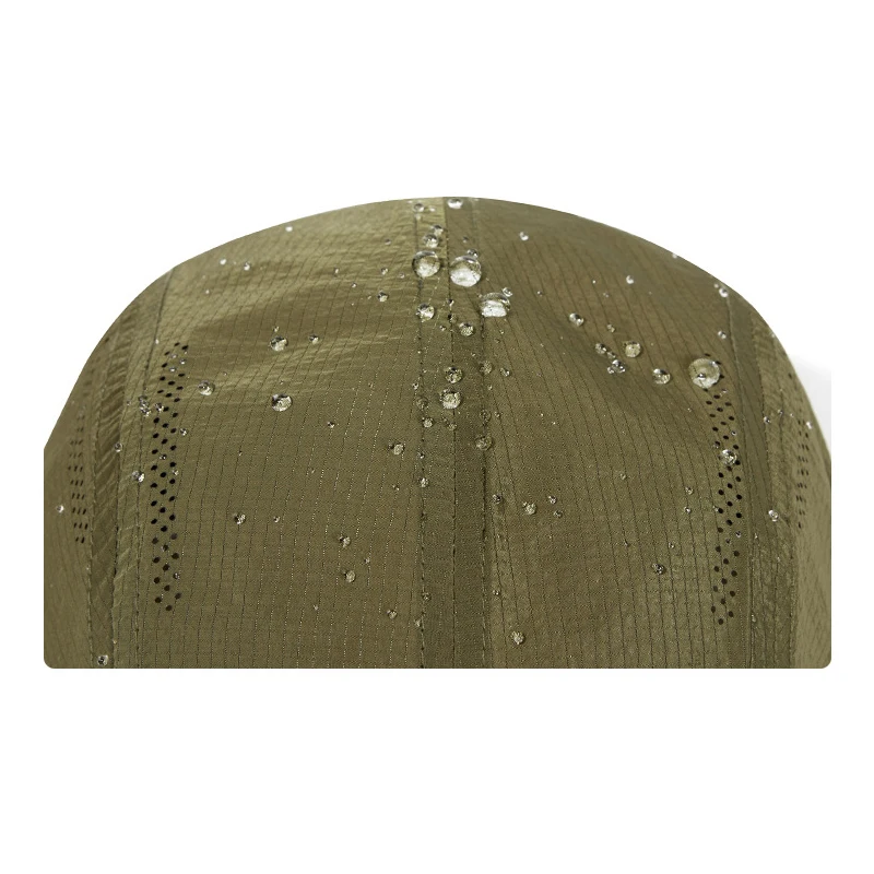 Fashion Quick Drying Waterproof Baseball Cap Four Seasons 5 Panel Hip Hop Peaked Cap Sunscreen Breathable Snapback Hat