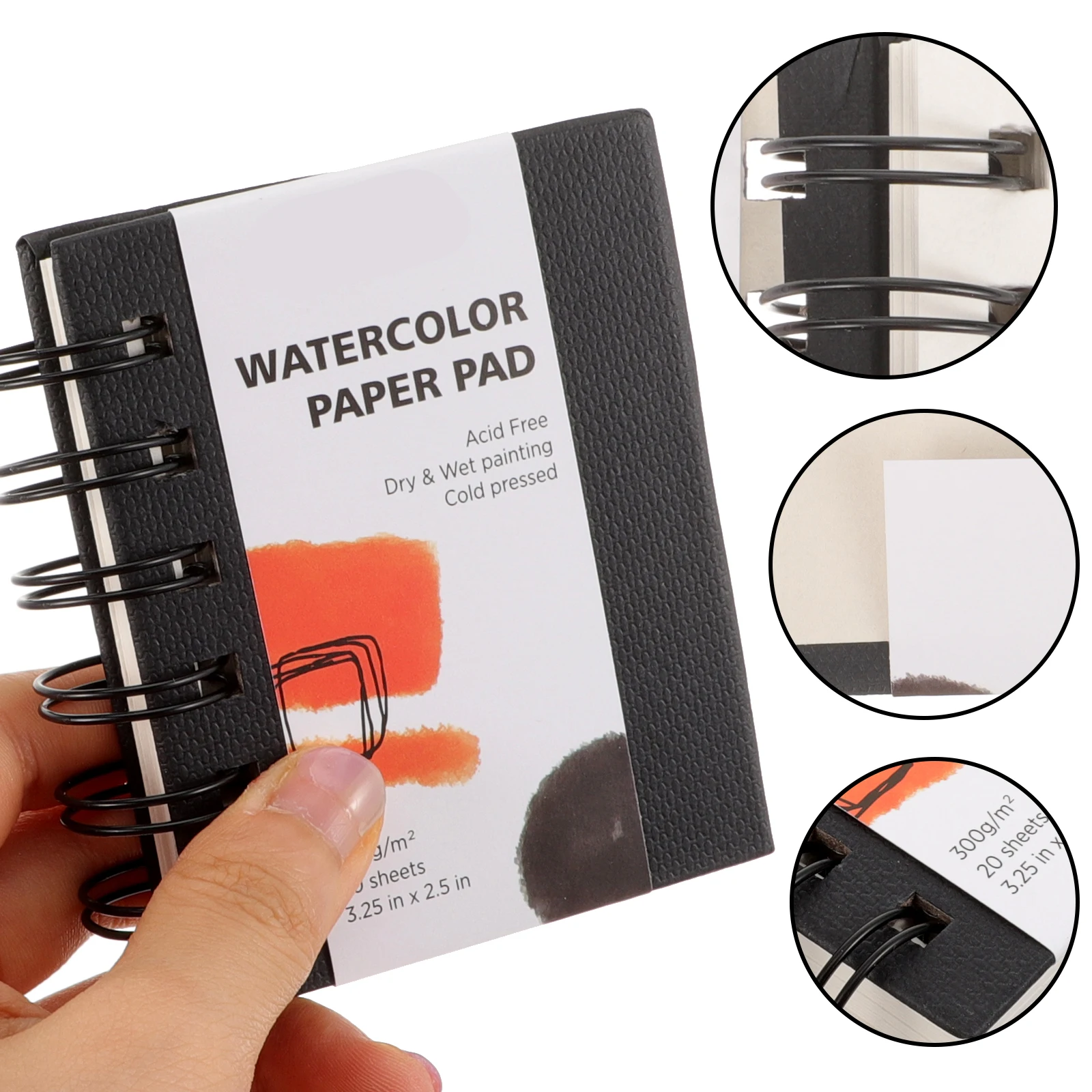 

Water Color Paper Pad Watercolor Book Painting Blank for Accessories Spiral Pads Travel
