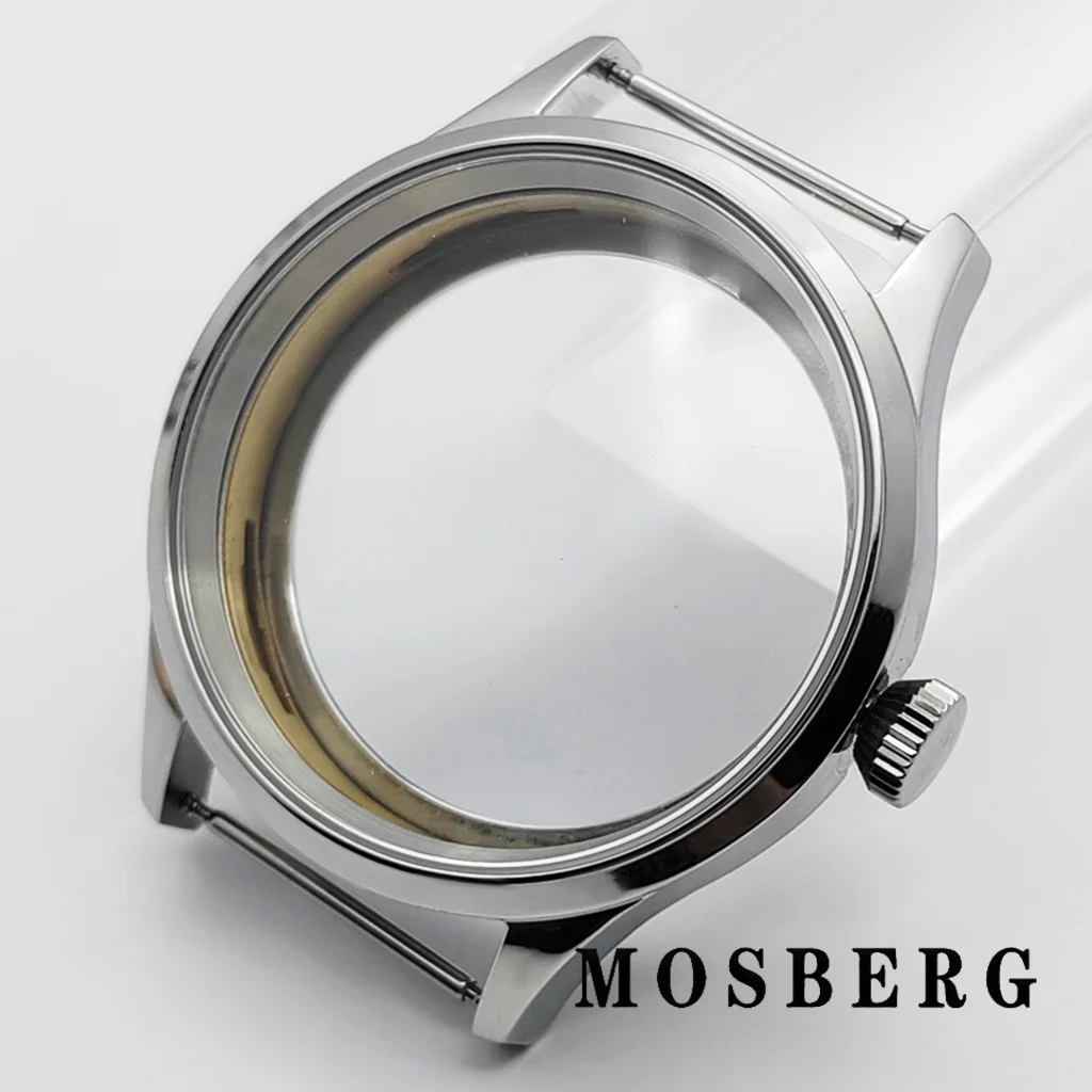 43 мм 6497 польский корпус часов, серебристый, твердый, нержавеющая сталь для ETA 6498 6497 ST3600 3620, аксессуары для часов с механизмом, детали