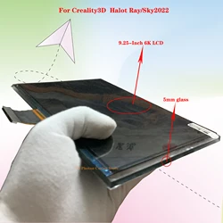 Creality3D 9.25 인치 6K LCD 3D 프린터 화면, Halot-Ray/Halot-sky2022 3D 액세서리, 노출/마스킹 디스플레이, 정품 부품