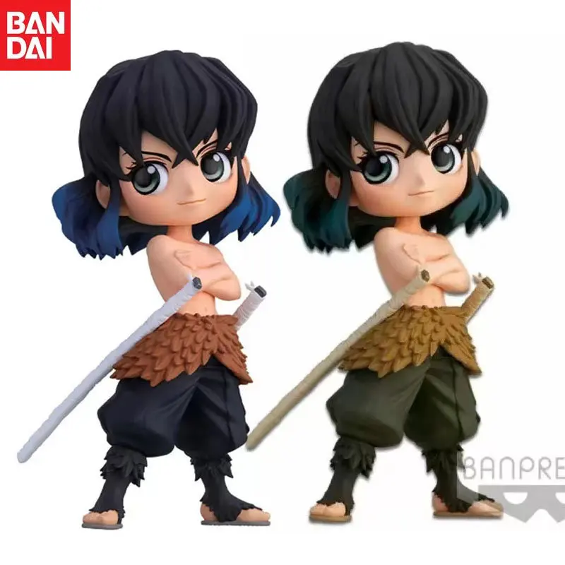 

In Stock Bandai Original Q Posket Anime Demon Slayer Hashibira Inosuke Action Figure Model Children's Gifts