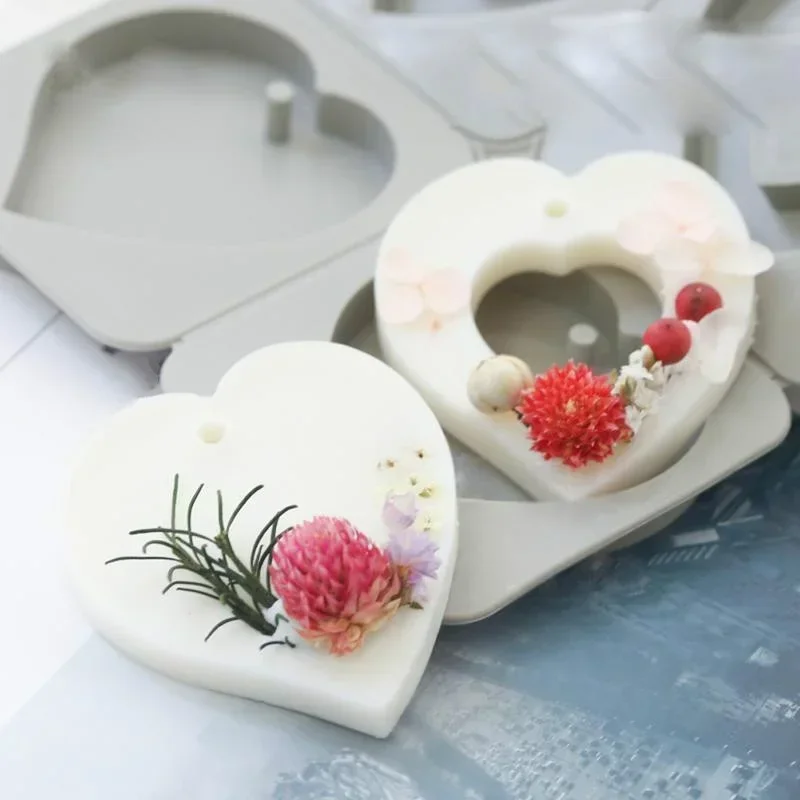 DIY formy silikonowe aromaterapia tynk mydło wyrabiane ręcznie DIY dekorowanie ciast 4 nawet 2 grupy miłości można podzielć