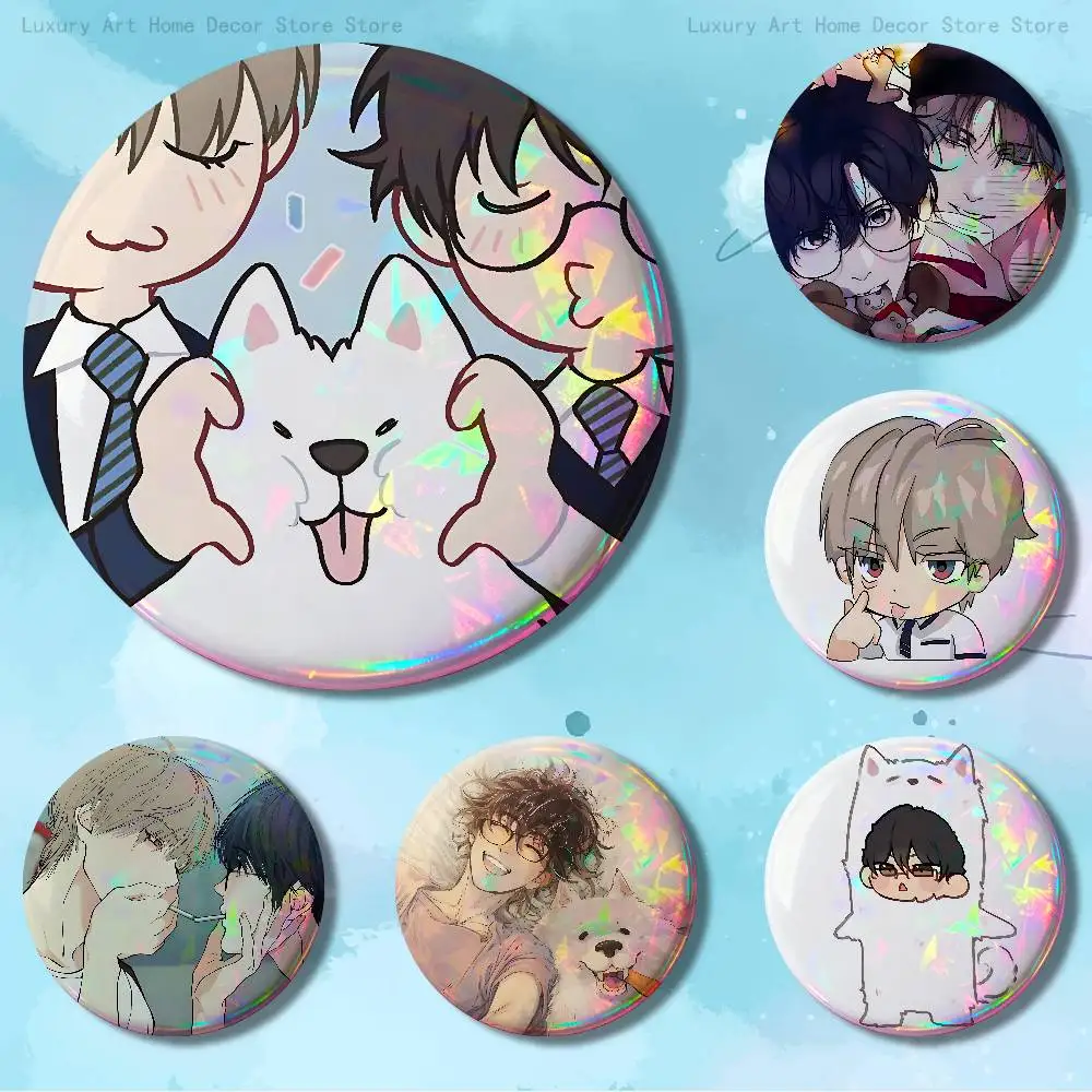 L-Lost In The C-Cloud Manga 58mm 44mm HD Print Brooch Badges Pretty Derby Round Display Brooches Lapel Pins