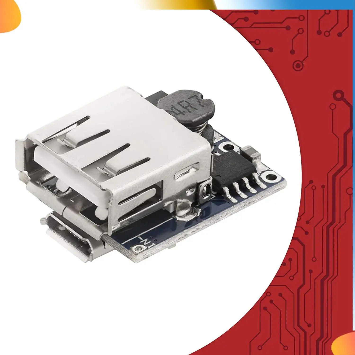 

B48A 5-кратный модуль Power Bank Контроллер заряда TP5400 Micro-USB и USB-соединение