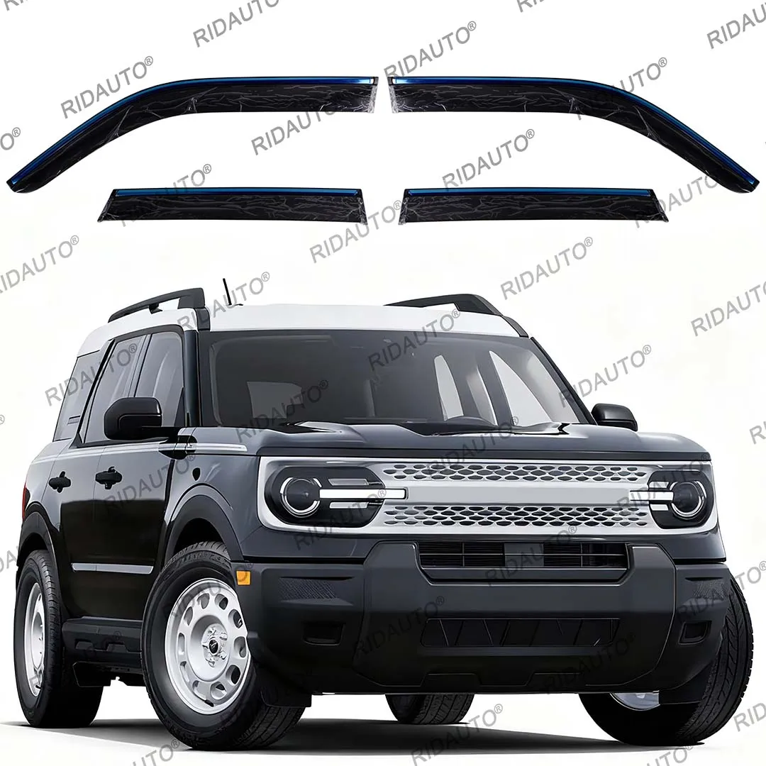 

Side Door Visor Window Visor Deflectors Rain Guard For Bronco Sport 2021-2025+ Shield Sun Cover Door Truck Pickup Accessories