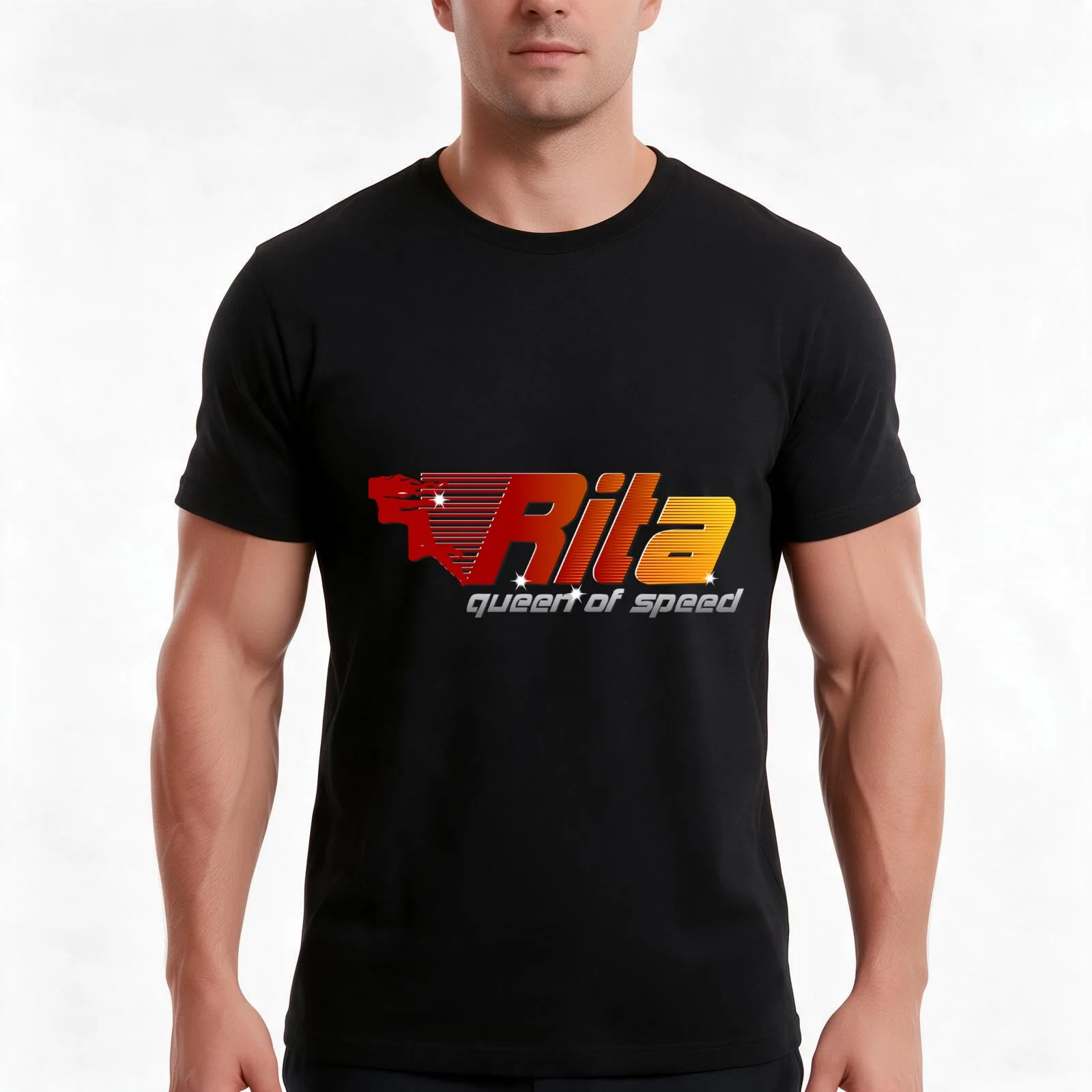 Rita the Queen of Speed T-Shirt, Summer Casual Cotton Tee, Oversized Streetwear Tops, Vintage Graphic Print, Unisex Men Women