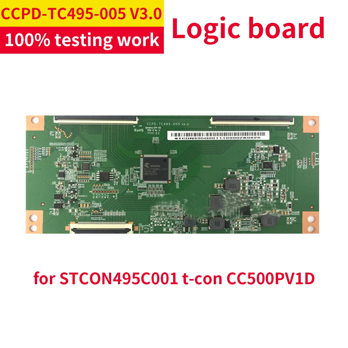 

CCPD-TC495-005 V3.0 CCPD TC495-005 V3.0 STCON495C001 t-con CC500PV1D Screen logic board working good